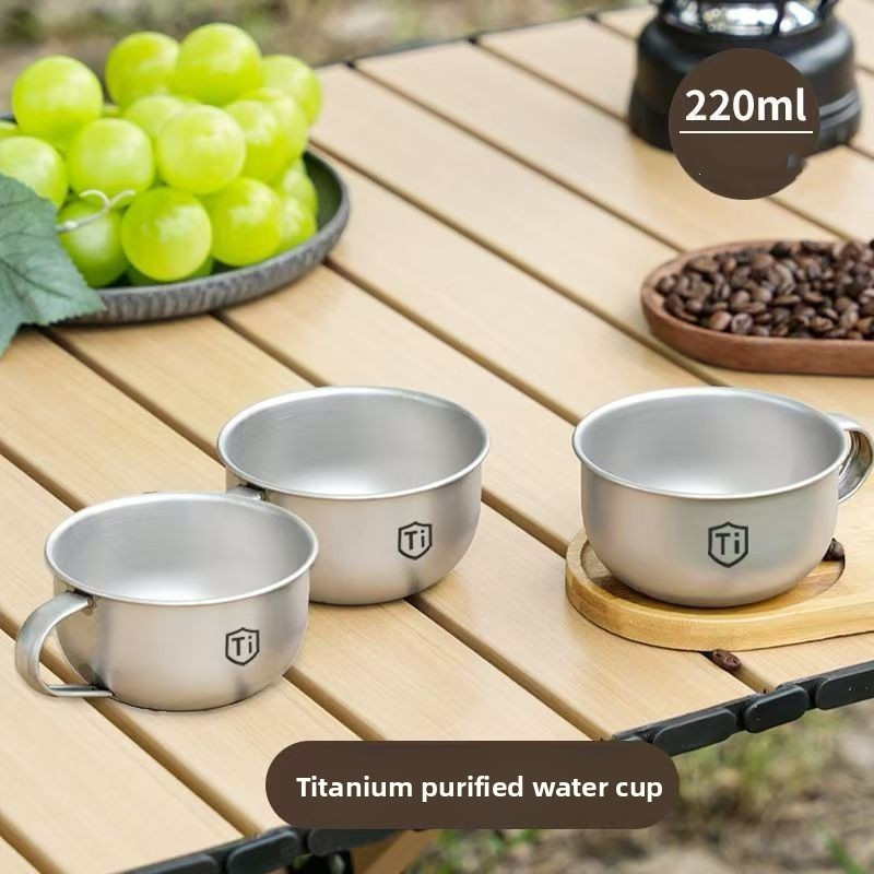 Coffee Tea Equipment - 미니 캠핑 워터컵 휴대용 차/커피컵 야외