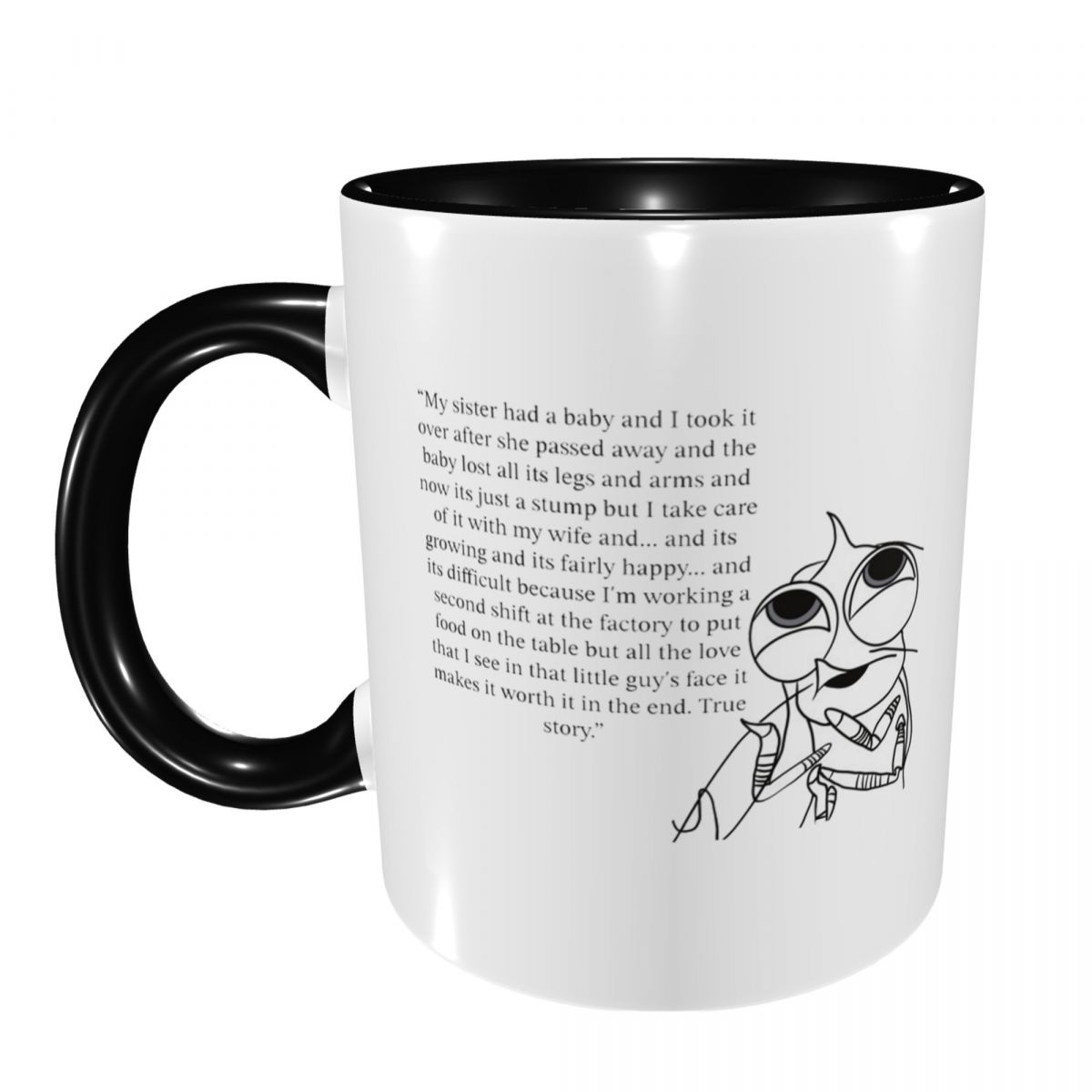 Coffee Tea Quotes - 상어 이야기 새우 인용문 머그컵 재미있는