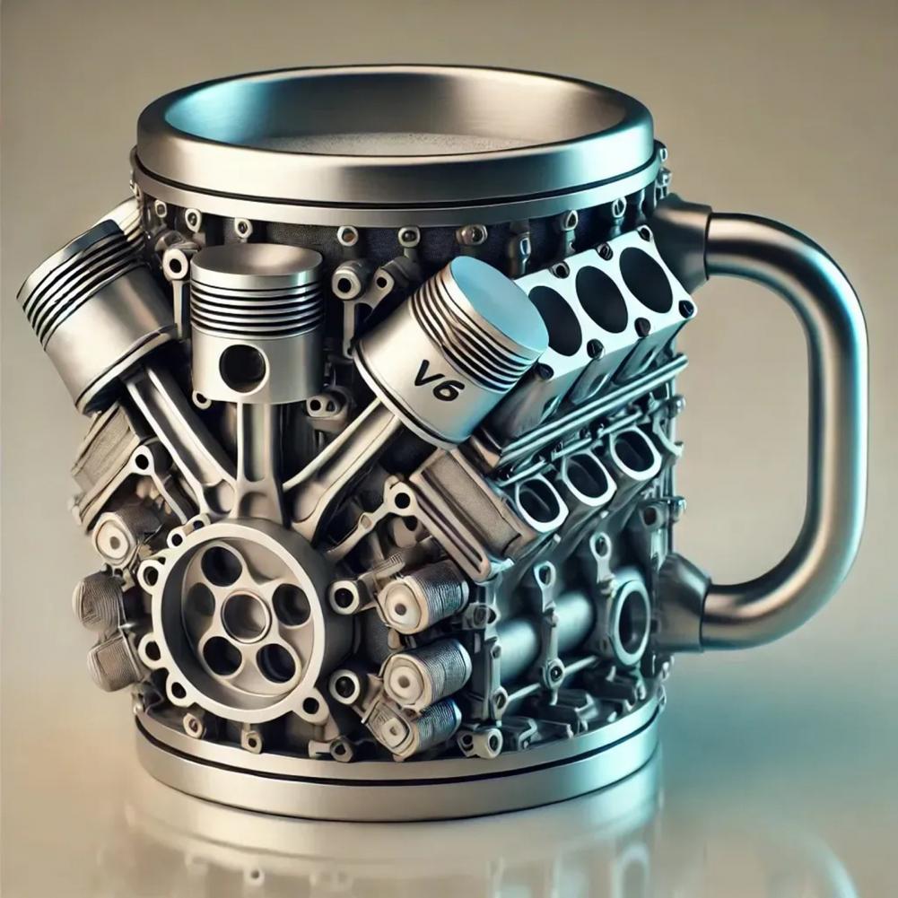 Coffee Tea Equipment - 3d 엔진 디자인 머그잔 엔진 스테인레스