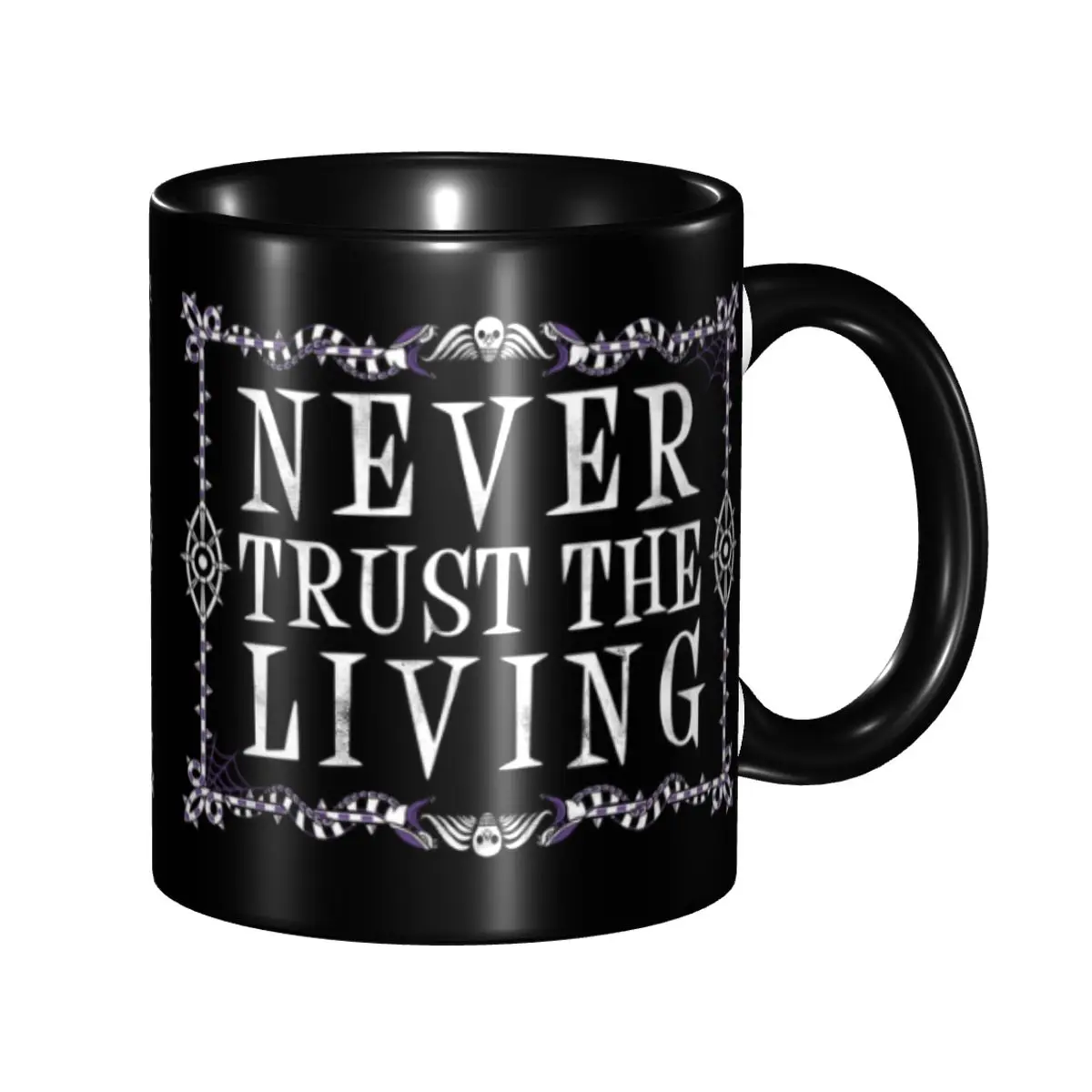 Coffee Tea Quotes - 커스텀 네버 트러스트 더 리빙 머그