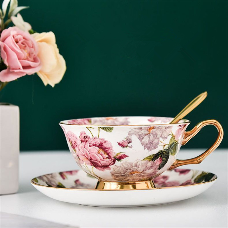Coffee Tea Sugar Set - 새롭고 아름다운 커피잔과 받침, 스푼 세트,