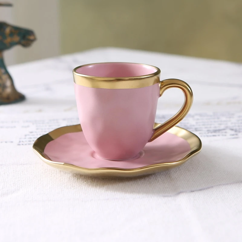 Coffee Tea Sugar Set - 이탈리아산 유색 유약 세라믹 소형 커피잔과