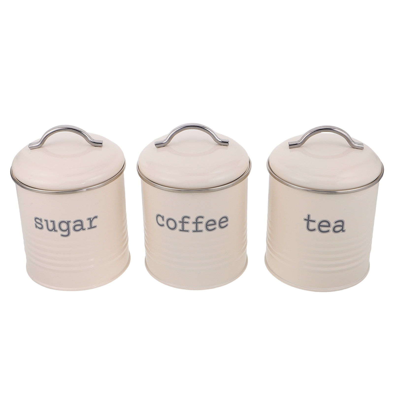 Coffee Tea Sugar Set - 3개 세트 밀폐형 커피 원두 보관
