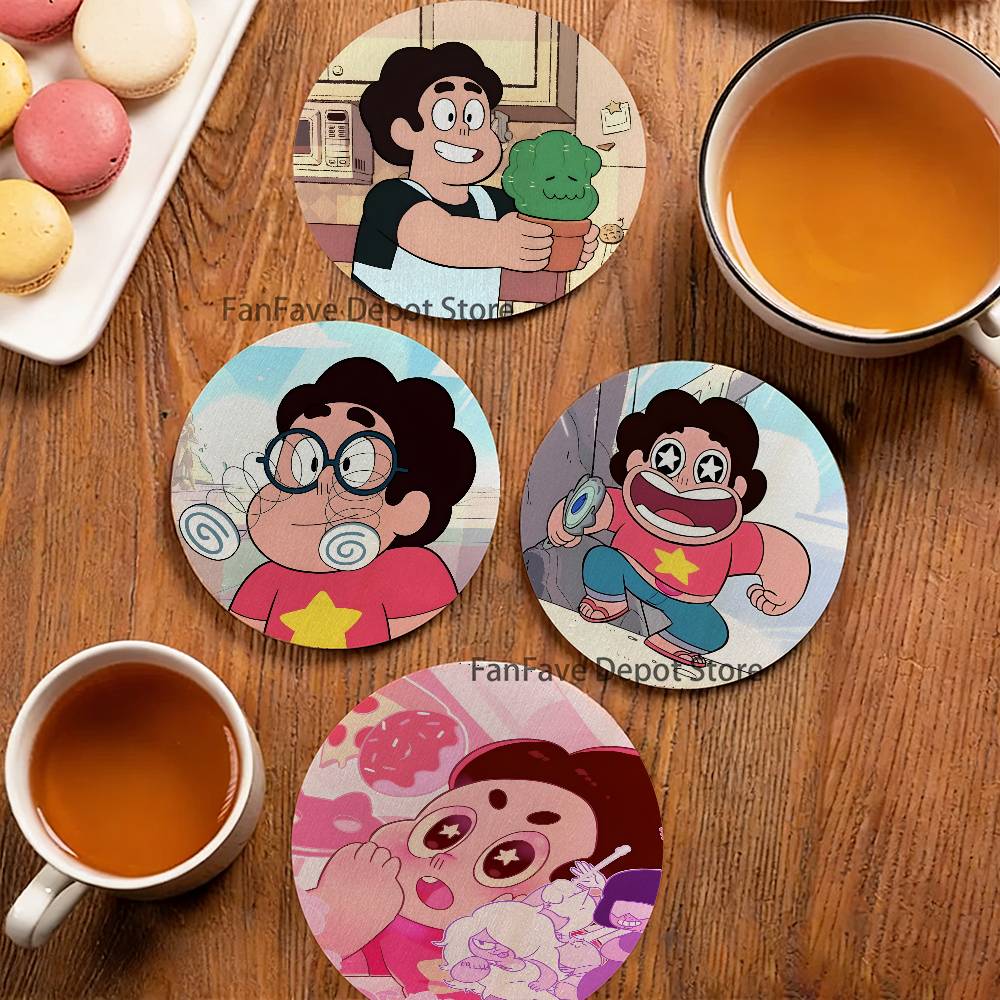 S-Steven U-Universe 나무 코스터 세트  - Coffee Tea Gift Set 리뷰 및 가격