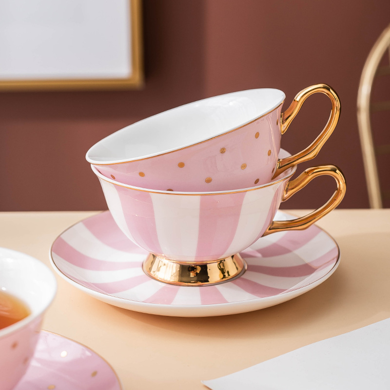 세라믹 핑크 커피 머그잔과 접시가 있는 티컵, 사무실용 - Coffee Tea Sugar Set 리뷰 및 가격