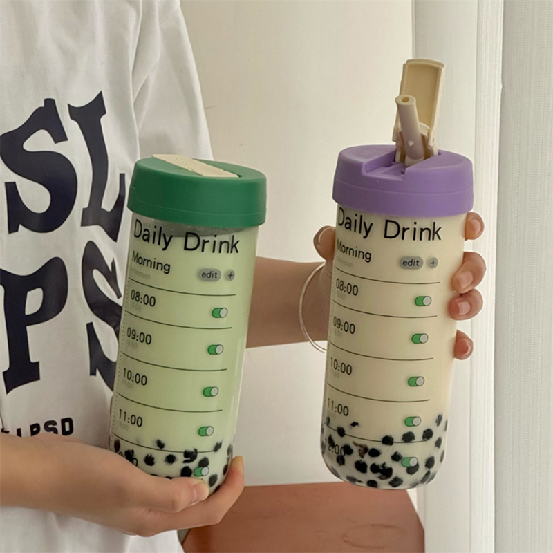 시간 표시기가 있는 유리 물병 빨대 인퓨저, 귀여운 커 - Coffee Tea Equipment 리뷰 및 가격