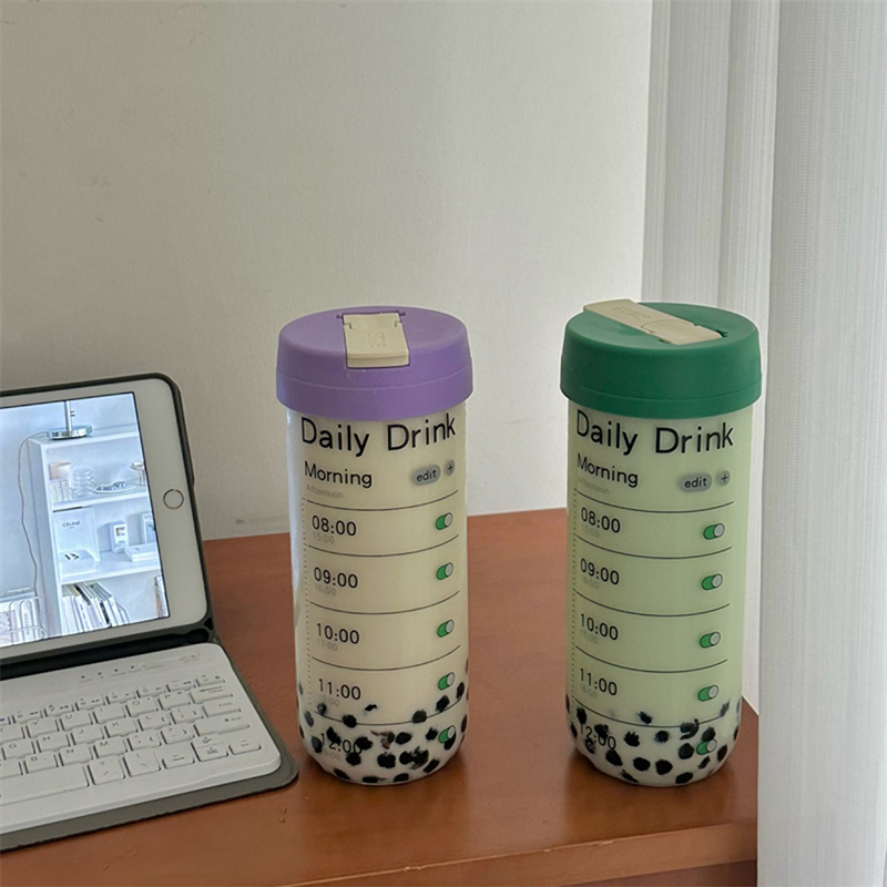 시간 표시기가 있는 유리 물병 빨대 인퓨저, 귀여운 커 - Coffee Tea Equipment 리뷰 및 가격
