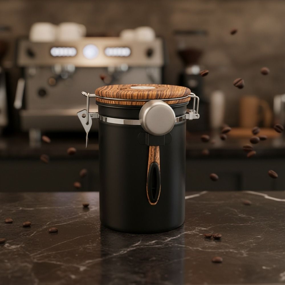 304 스테인리스 스틸 커피 원두 보관 탱크, 스푼 포 - Coffee Tea And Bean Leaf 리뷰 및 가격