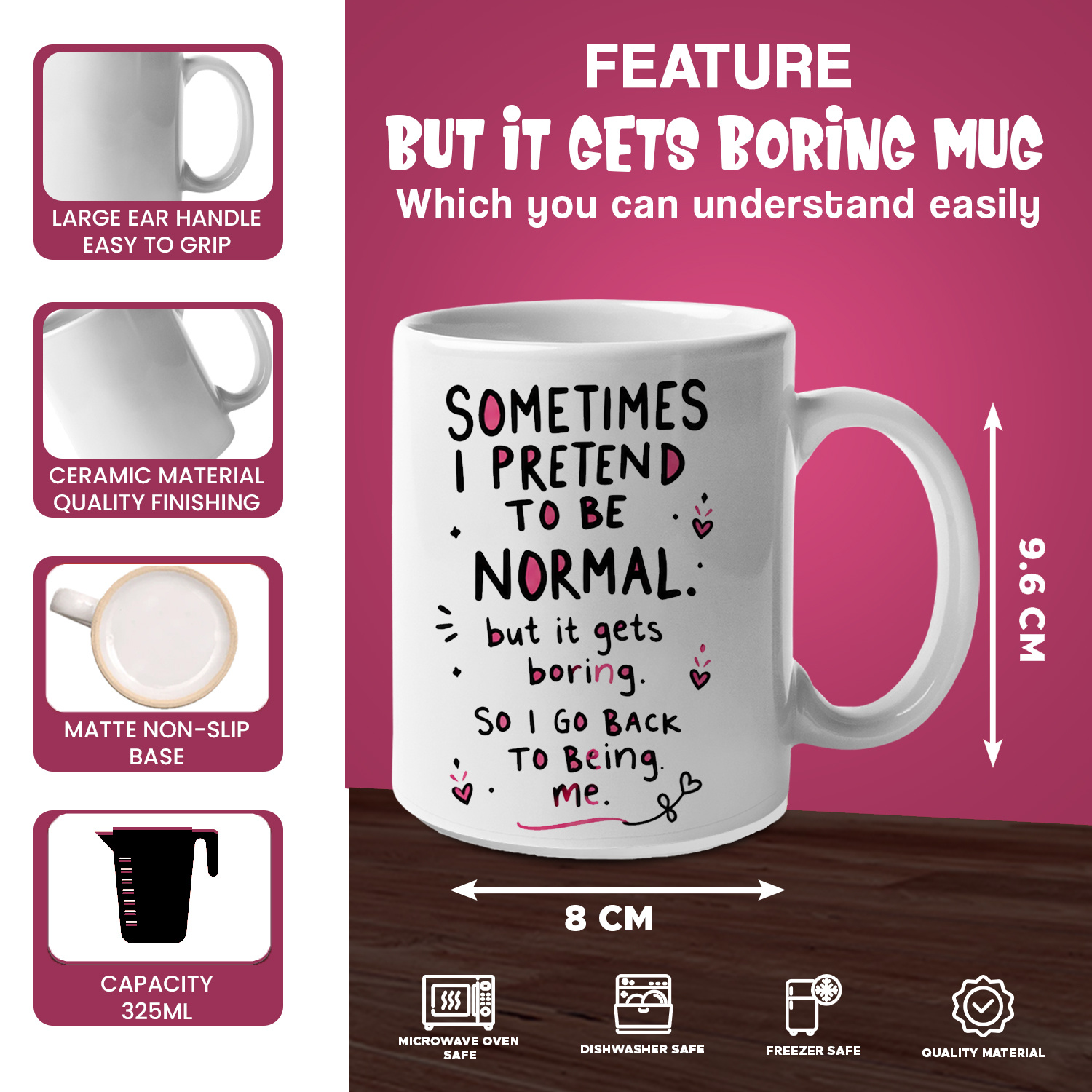 때때로 나는 평범한 사람처럼 보이지만, 지루해지는 것처 - Coffee Tea Quotes 리뷰 및 가격