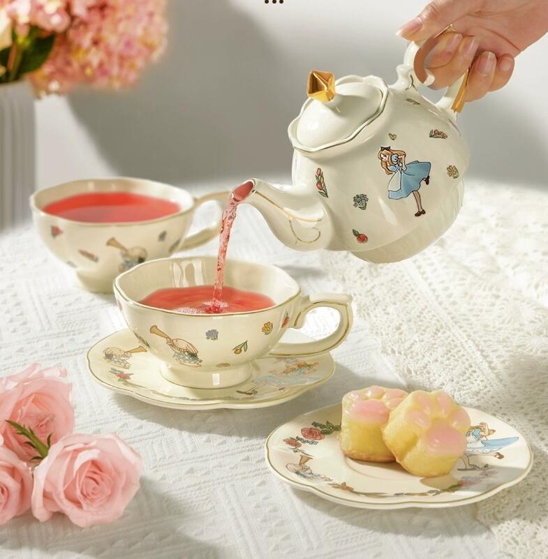 앨리스 세라믹 티&커피 세트 (토끼 디자인) 고급 생일 - Coffee Tea Gift Set 리뷰 및 가격