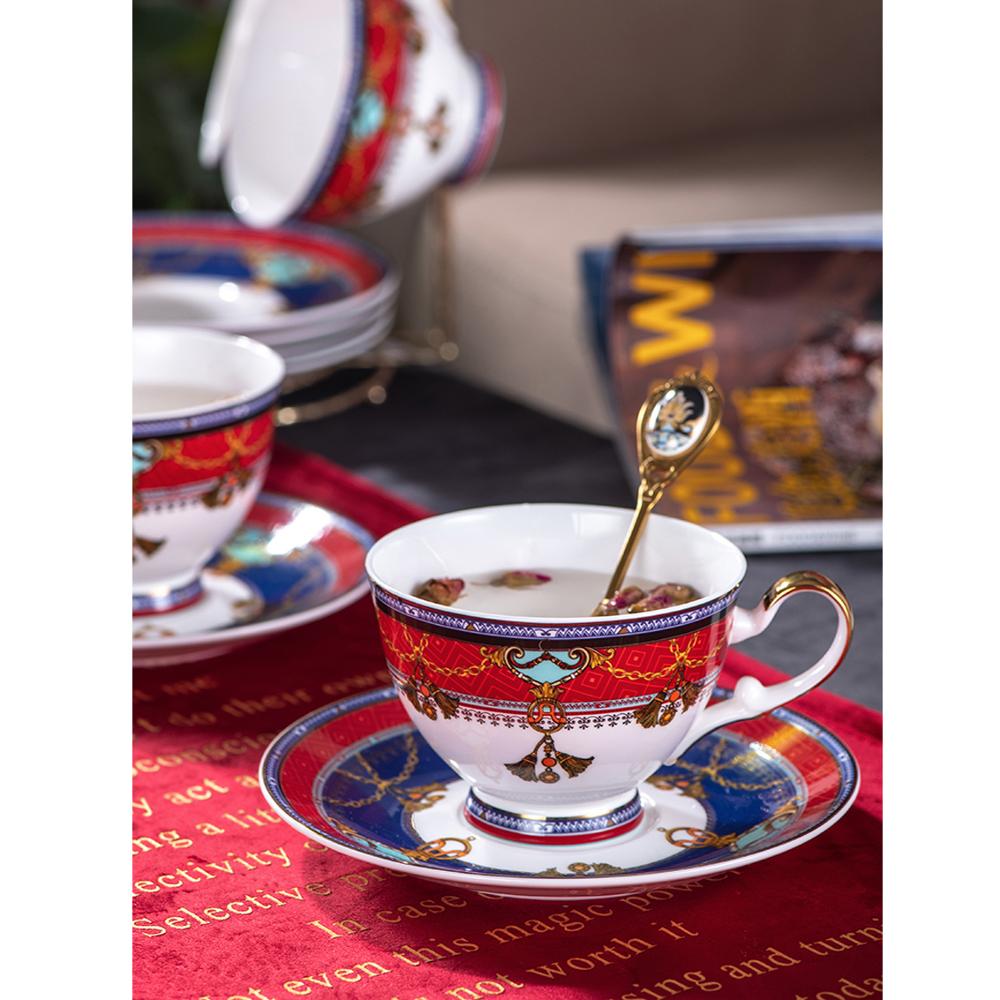 고급 도자기 커피 컵 세트, 가정 장식, 유럽 코트 본 - Coffee Tea Gift Set 리뷰 및 가격