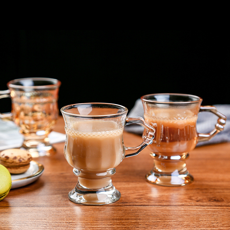 가정용 레트로 유럽풍 커피잔 찻잔 우유잔 유리컵 손잡이 - Good Coffee Tea 리뷰 및 가격