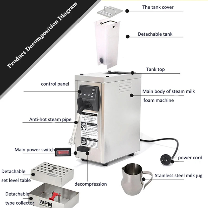 끓는 물 기계 우유 거품기 스티머 물 보일러 티샵 상업 - Coffee Tea Equipment 리뷰 및 가격