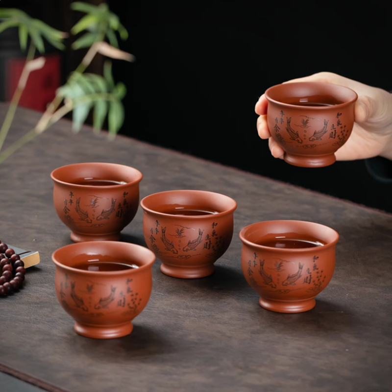 중국어 Yixing 보라색 점토 찻잔 커피 컵 우롱 차 - Coffee Tea Sugar Set 리뷰 및 가격