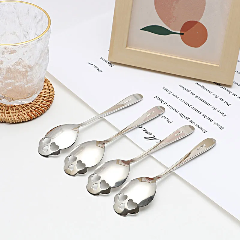 1PCS 커피 스푼 크리 에이 티브 해골 모양 티스푼  - Coffee Tea Sugar Set 리뷰 및 가격