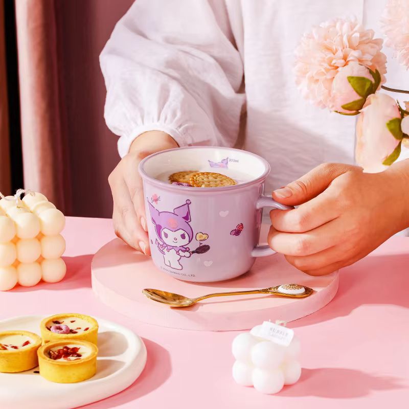 430ml 컵 쿠로미 만화 어린이 그라데이션 컵 세라믹 - Good Coffee Tea 리뷰 및 가격