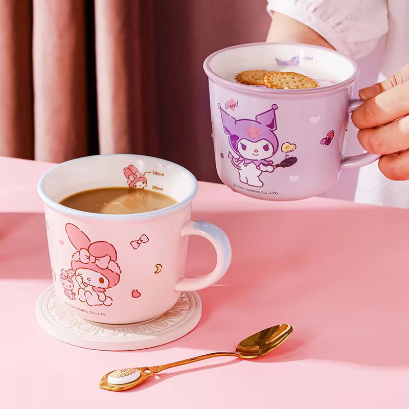430ml 컵 쿠로미 만화 어린이 그라데이션 컵 세라믹 - Good Coffee Tea 리뷰 및 가격