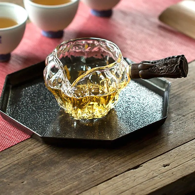 유리 차 서빙 투수 디켄터, 나무 손잡이, 중국 Gon - Coffee Tea Decanter 리뷰 및 가격