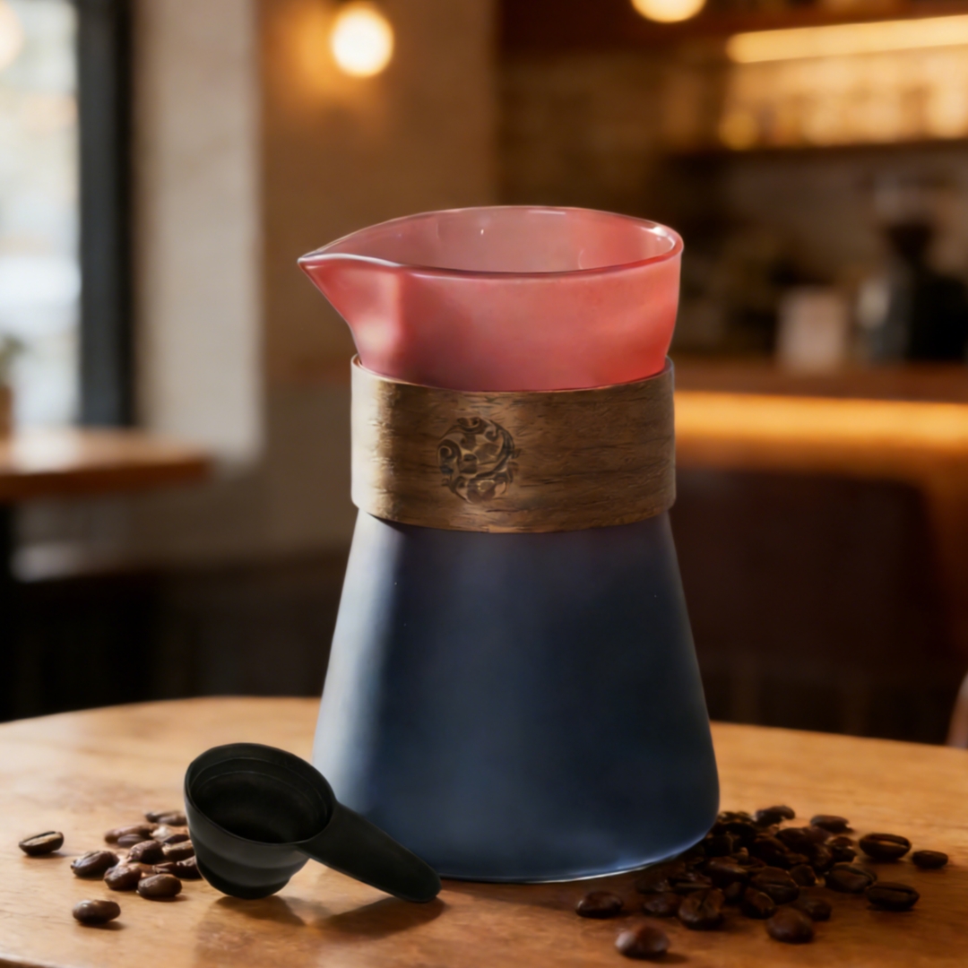 16온스 유리 커피 카라페, 나무 열저항층, 푸어 오버 - Coffee Tea Decanter 리뷰 및 가격