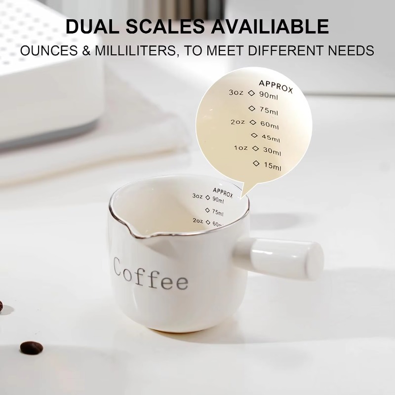 손잡이가 달린 미니 세라믹 커피 컵, V 모양 주둥이  - Coffee Tea With Milk 리뷰 및 가격