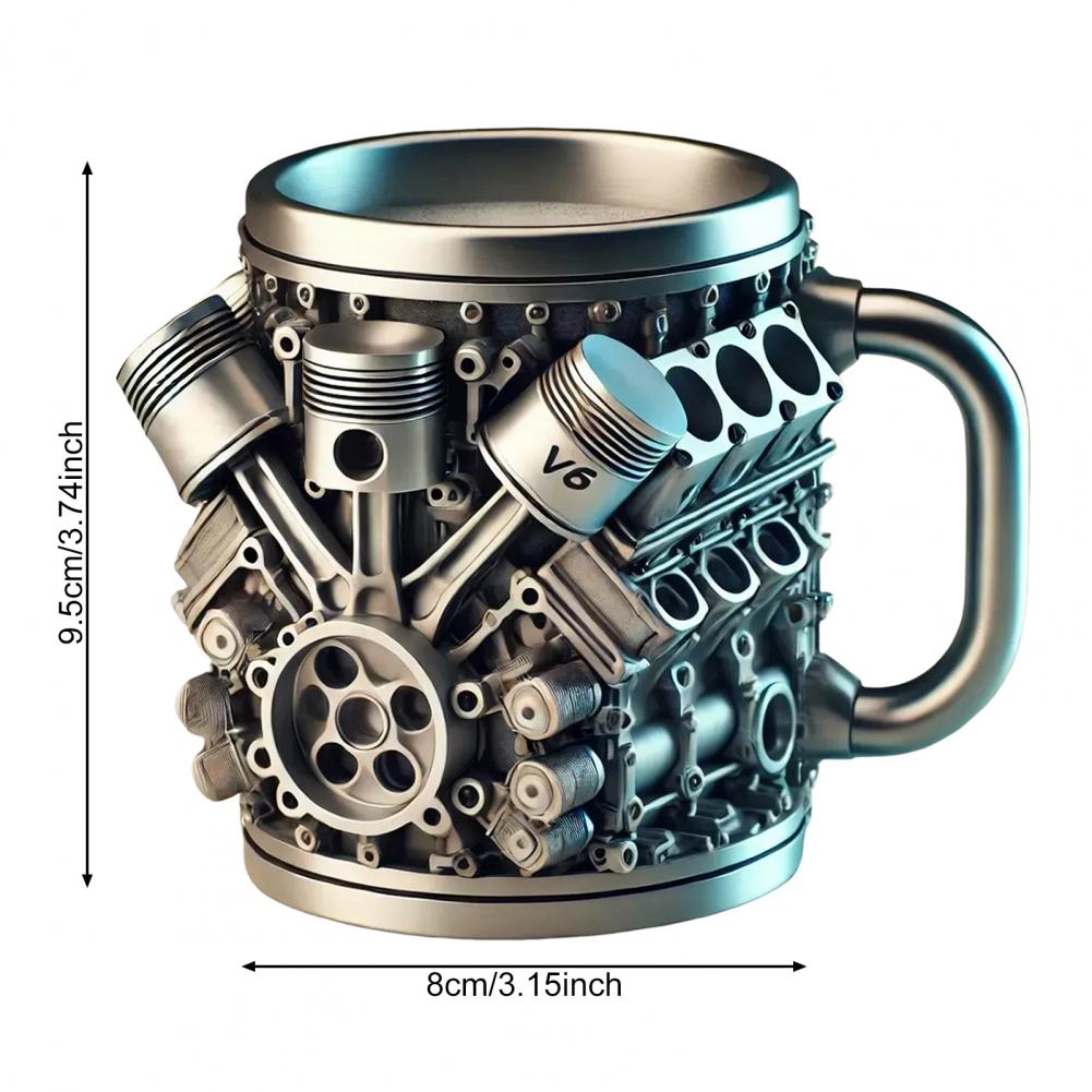 3d 엔진 디자인 머그잔 엔진 스테인레스 스틸 컵 수제 - Coffee Tea Equipment 리뷰 및 가격