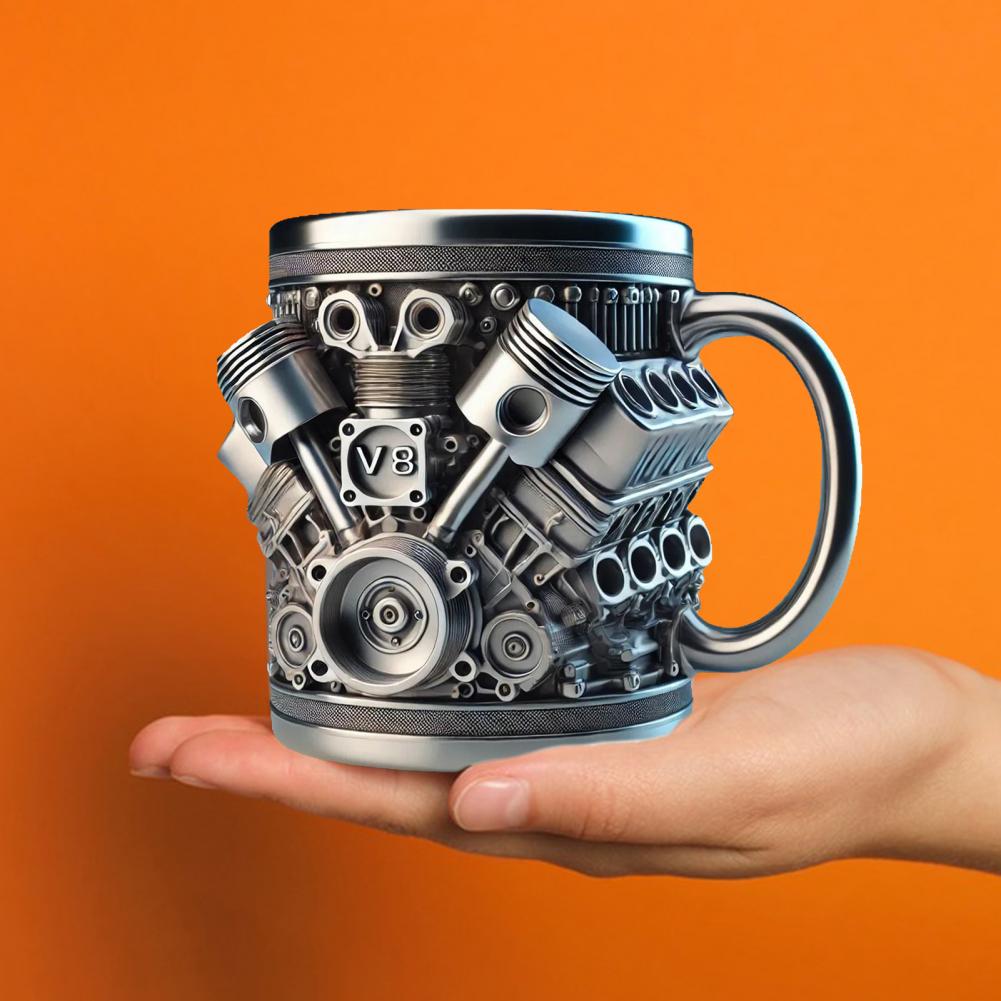 3d 엔진 디자인 머그잔 엔진 스테인레스 스틸 컵 수제 - Coffee Tea Equipment 리뷰 및 가격