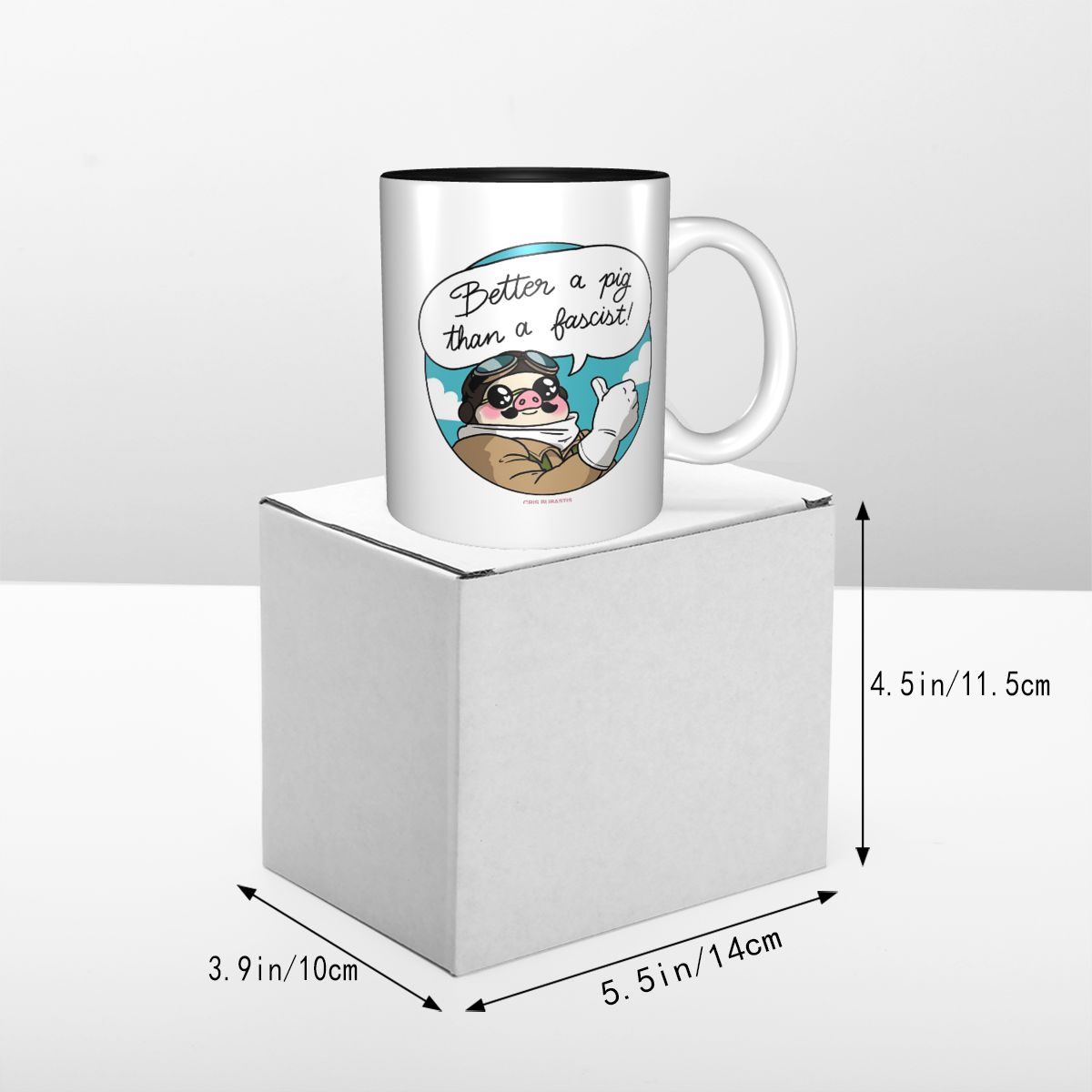 파시스트보다 돼지가 낫다! 재미있는 세라믹 커피 머그잔 - Coffee Better Than Tea 리뷰 및 가격