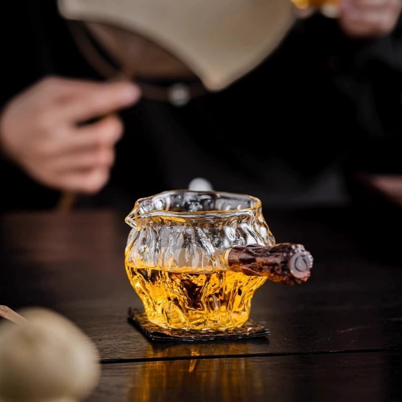 유리 차 서빙 피처 디캔터, 나무 손잡이, 중국어 Go - Coffee Tea Decanter 리뷰 및 가격
