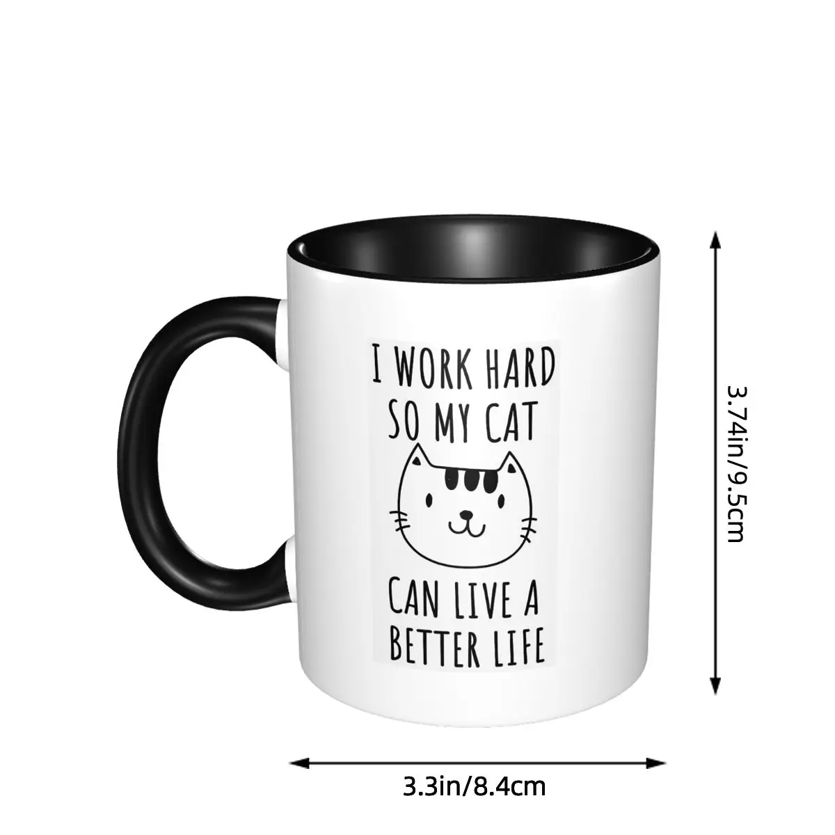 고양이에게는 더 나은 삶을 살 수 있도록 나는 열심히  - Coffee Tea Quotes 리뷰 및 가격