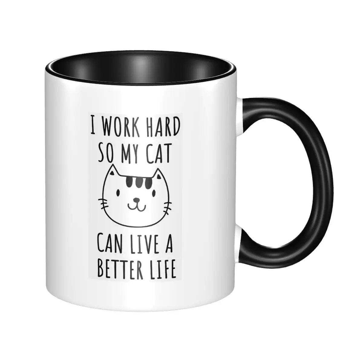 고양이에게는 더 나은 삶을 살 수 있도록 나는 열심히  - Coffee Tea Quotes 리뷰 및 가격