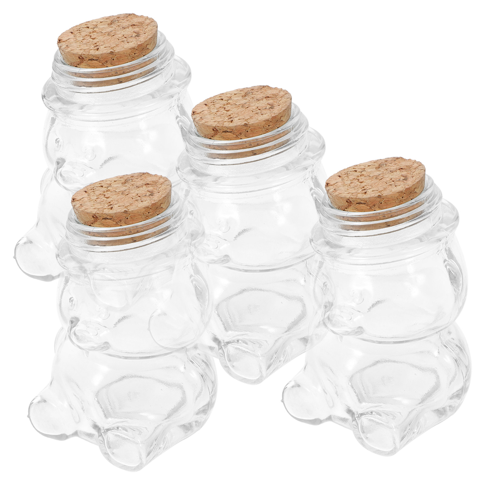 4Pcs 유리 사탕 항아리 세트 사탕, 비스킷, 차,  - Coffee Tea Sugar Set 리뷰 및 가격