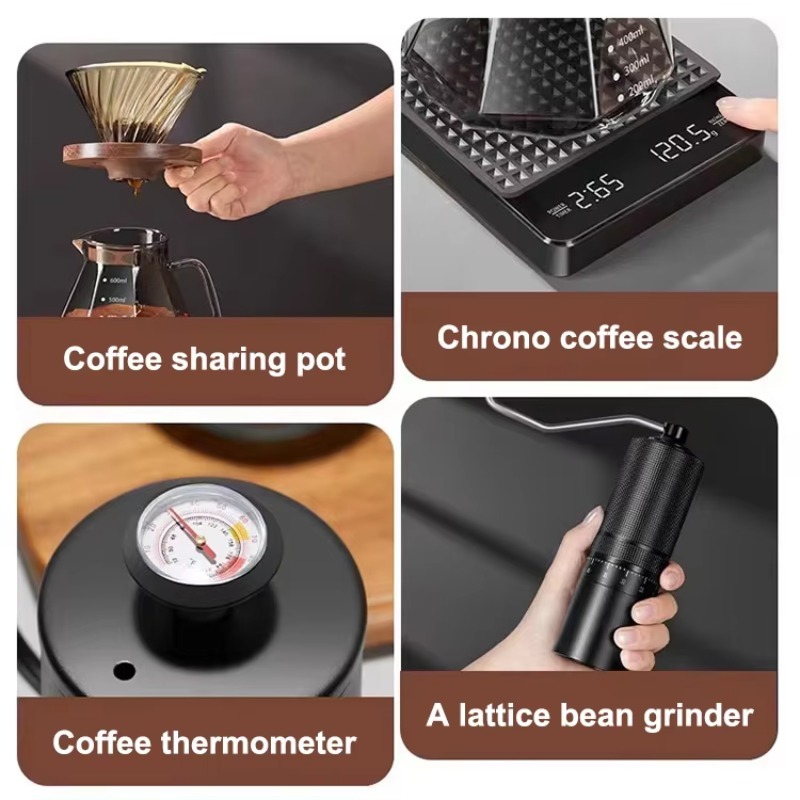 10종 여행용 커피 세트, 수동 커피 그라인더, 필터컵 - Coffee Tea Gift Set 리뷰 및 가격