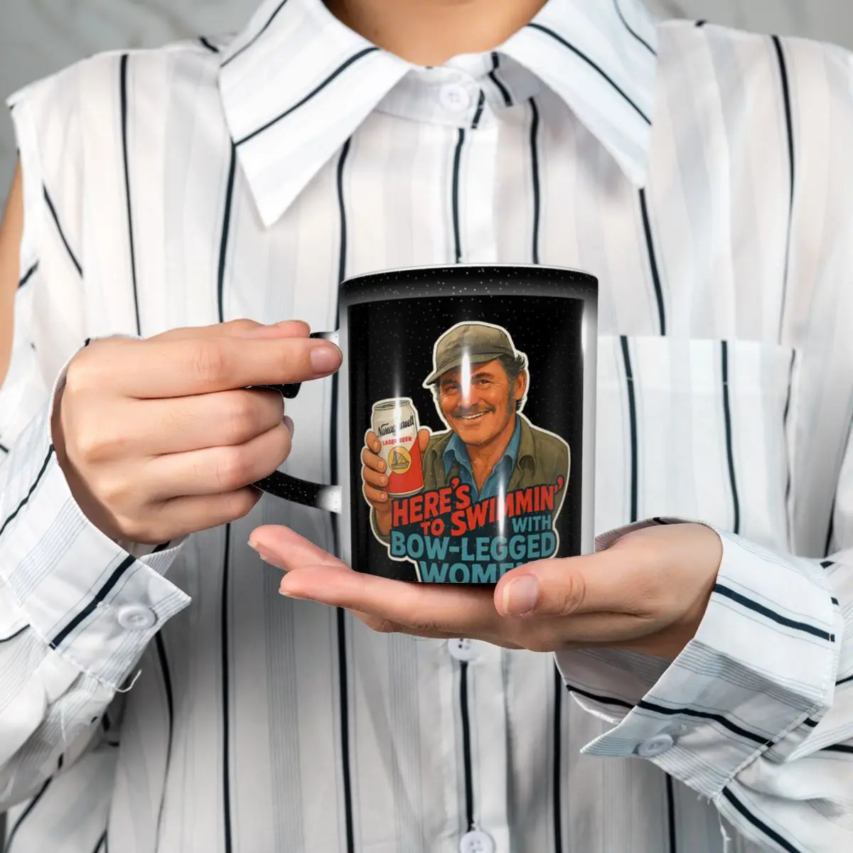 Heres To Swimmin Quint Jaws 영화 - Coffee Tea Quotes 리뷰 및 가격