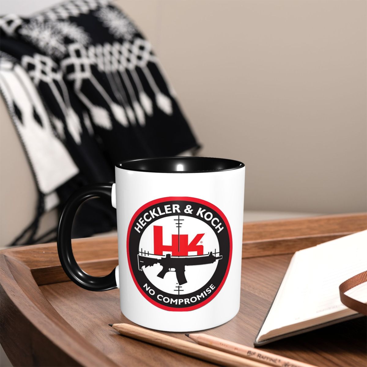 Heckler Koch Hk 로고 머그 재미있는 세라믹 - Coffee Tea Hk 리뷰 및 가격