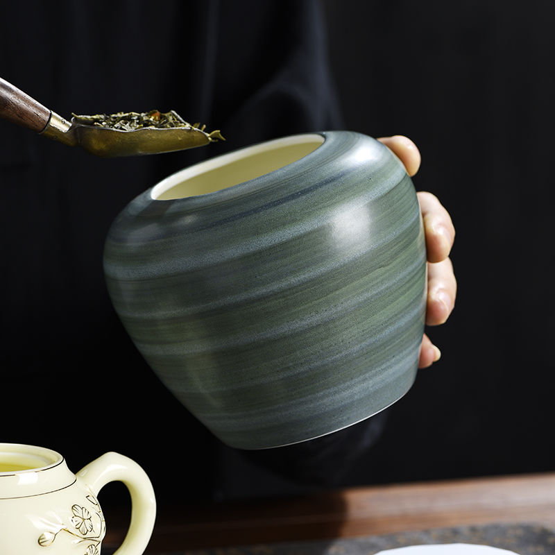 레트로 세라믹 차잎 보관함 창의적인 밀폐 캔디 보관함  - Coffee Tea And Bean Leaf 리뷰 및 가격