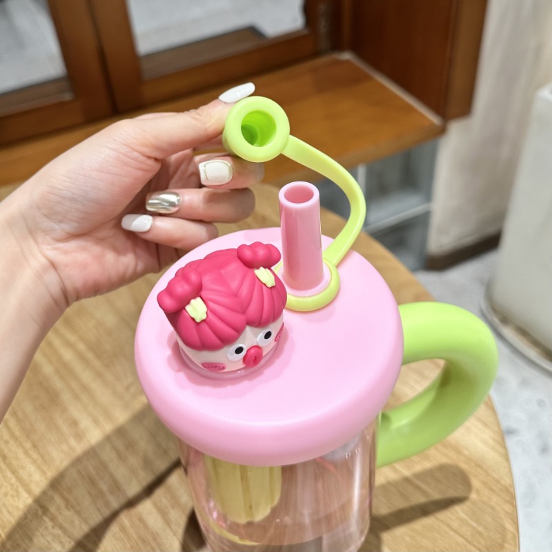 휴대용 빨대 물병 귀여운 빨대 컵 아이스 텀블러 여성용 - Coffee Tea Equipment 리뷰 및 가격