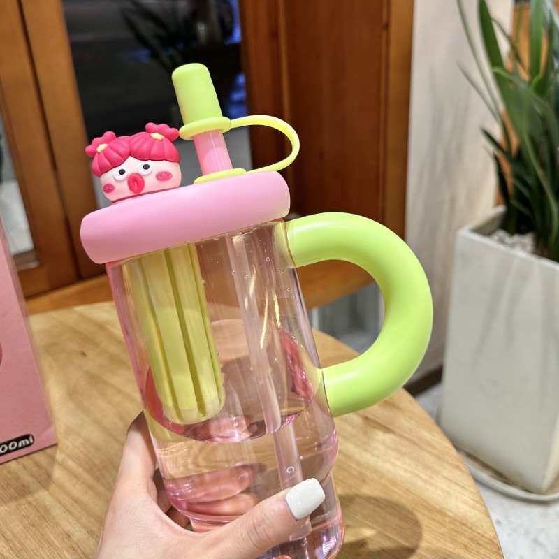 휴대용 빨대 물병 귀여운 빨대 컵 아이스 텀블러 여성용 - Coffee Tea Equipment 리뷰 및 가격