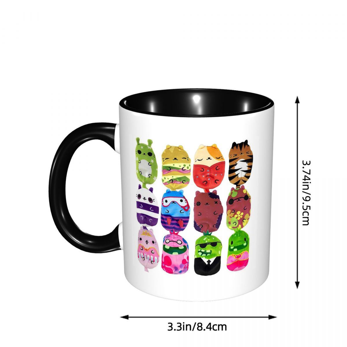 고양이 대 피클 12팩 머그컵 재미있는 세라믹 커피잔  - Coffee Vs Tea 리뷰 및 가격