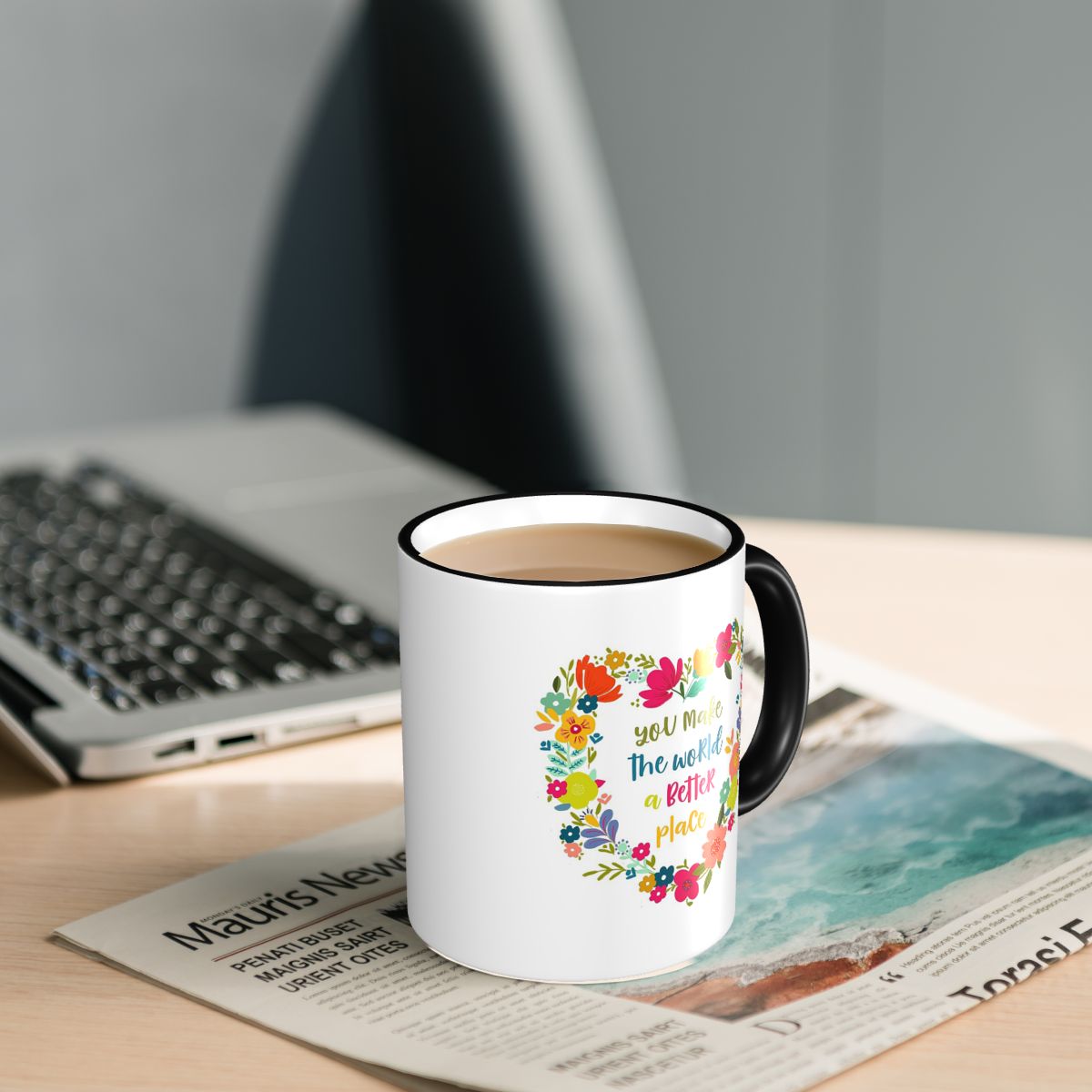당신은 세상을 더 나은 곳으로 만듭니다, 격려의 명언, - Coffee Tea Quotes 리뷰 및 가격