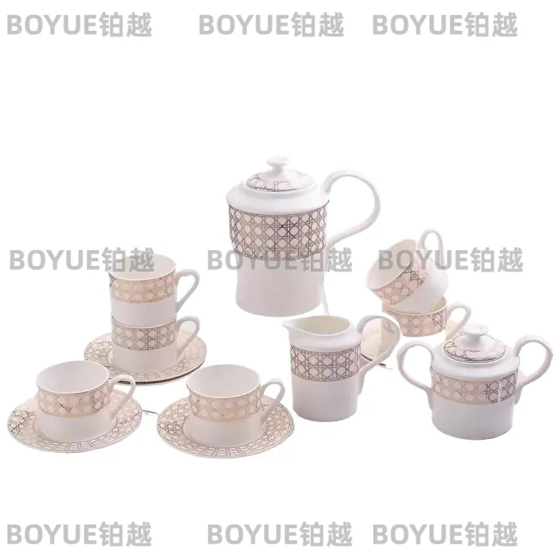 고급 본차이나 커피잔 세트 심플 유럽 스타일 가정용 티 - Coffee Tea Gift Set 리뷰 및 가격
