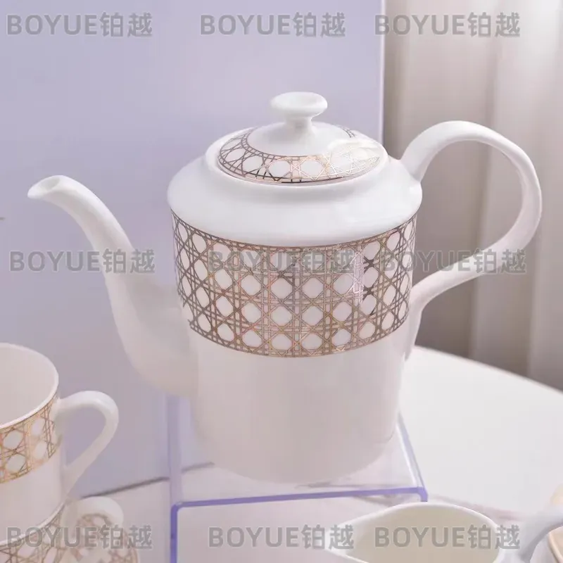 고급 본차이나 커피잔 세트 심플 유럽 스타일 가정용 티 - Coffee Tea Gift Set 리뷰 및 가격